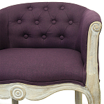 Кресло низкое в стиле прованс Louis French Armchair violet flax варинант исполнения - 3 | Loft Concept в Омске