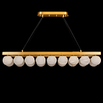 Люстра линейная прямоугольная с сферическими плафонами Phased Spheres варинант исполнения - 1 | Loft Concept в Омске