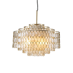 Люстра многоярусная с декором из натуральной морской ракушки Iridescent Light варинант исполнения - 1 | Loft Concept в Омске