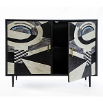 Буфет в гостиную с инкрустацией  Bone Inlay sideboard - 2 doors варинант исполнения - 3 | Loft Concept в Омске