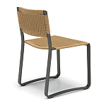 Дизайнерский стул с каркасом из металла с плетеными сиденьем и спинкой GREEN POINT Chair варинант исполнения - 3 | Loft Concept в Омске