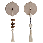 Аксессуар на стену диск из нитей Wall Decor White Thread Disc  варинант исполнения - 5 | Loft Concept в Омске