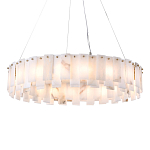 Люстра круглая декорированная натуральным камнем Stone Interior Accent варинант исполнения - 1 | Loft Concept в Омске