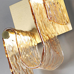 Бра волнистой формы из фактурного стекла Wave варинант исполнения - 8 | Loft Concept в Омске