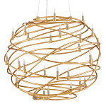 Люстра золотая в форме спирали Fancy Pattern варинант исполнения - 3 | Loft Concept в Омске