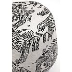 Пуф Wakonda с Круглыми ножками Черно-Белый орнамент варинант исполнения - 4 | Loft Concept в Омске