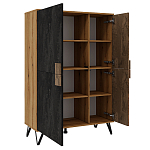 Шкаф двухдверный с 2-мя отделами с полками Stone Effect варинант исполнения - 3 | Loft Concept в Омске