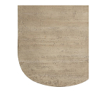 Столик кофейный кремового цвета с овальной столешницей и круглым основанием Cream Dalmen Table варинант исполнения - 4 | Loft Concept в Омске