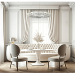 Люстра кольцевая с текстурной огранкой Reflection of Reality варинант исполнения - 5 | Loft Concept в Омске