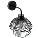 Бра с сетчатым металлическим абажуром Black Mesh Lampshade варинант исполнения - 3 | Loft Concept в Омске