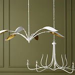 Люстра белая с плафонами в виде лепестков Delicate Flower варинант исполнения - 5 | Loft Concept в Омске