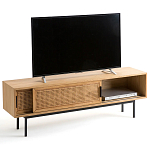 ТВ-тумба с плетеным декором Tate Wicker TV Stand варинант исполнения - 3 | Loft Concept в Омске