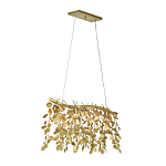 Люстра золотая с декором в виде веток эвкалипта Eucalyptus Branches варинант исполнения - 2 | Loft Concept в Омске