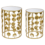 Набор из двух столов из металла Brass Symphony Moon варинант исполнения - 1 | Loft Concept в Омске