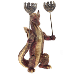 Подсвечник в виде дракона Dragon with Two Candlesticks Red варинант исполнения - 1 | Loft Concept в Омске