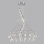 Люстра подвесная из металла с хрустальными прозрачными подвесками Quasar 81 варинант исполнения - 10 | Loft Concept в Омске