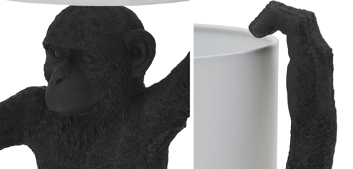 Настольная лампа Black Monkey Holding Lampshade Настольная лампа Black Monkey Holding Lampshade - Loft-Concept в Омске