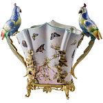 Ваза фарфоровая с попугаями Ferra варинант исполнения - 2 | Loft Concept в Омске