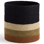 Плетеная корзина в полоску Iweala Wicker Basket варинант исполнения - 1 | Loft Concept в Омске