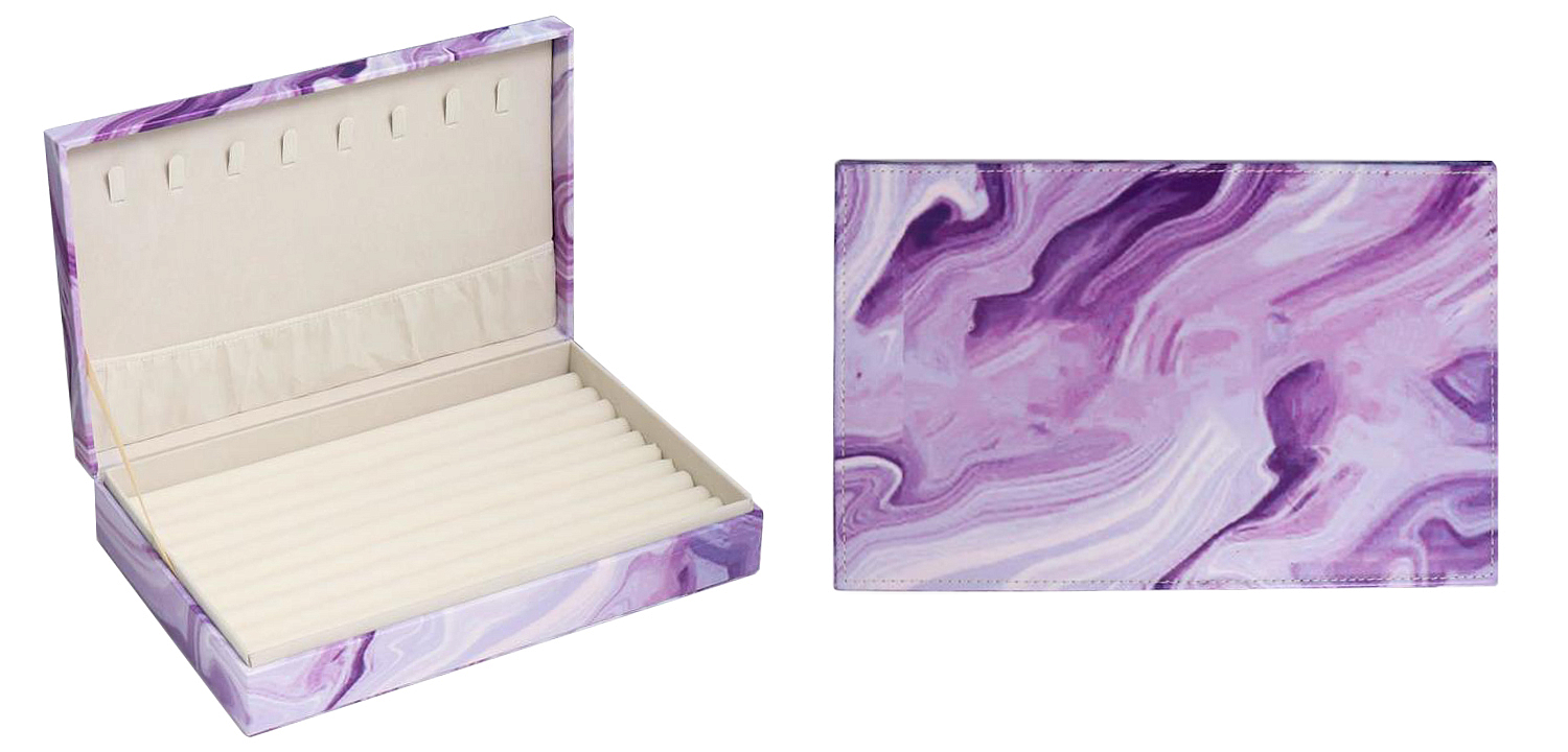 Шкатулка Marble Pattern Box violet Шкатулка Marble Pattern Box violet - Loft-Concept в Омске