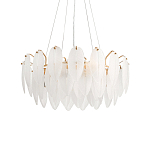 Люстра Mont Saint-Michel Золотая с Рельефным Стеклом варинант исполнения - 4 | Loft Concept в Омске