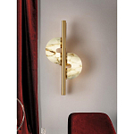 Бра  с фигурным мраморным рассеивателем Spiral of Warm Light варинант исполнения - 7 | Loft Concept в Омске