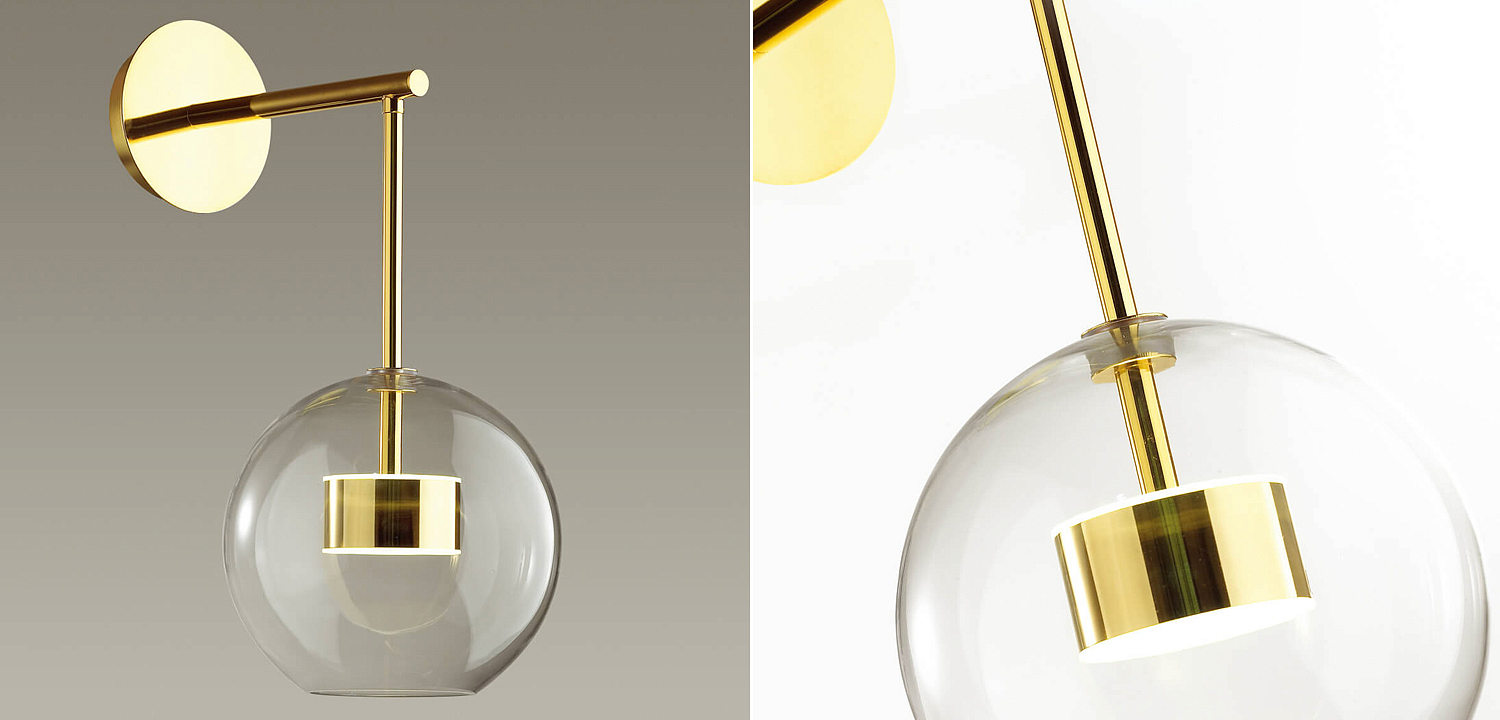Бра Transparent Bubble Sconce gold Бра Transparent Bubble Sconce gold - Loft-Concept в Омске