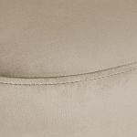 Банкетка овальная бежевый велюр на 4-х металлических ножках черного цвета SANJAY варинант исполнения - 5 | Loft Concept в Омске