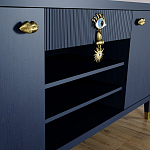 Комод-буфет Elsa Dreams Blue с открытыми полками   варинант исполнения - 4 | Loft Concept в Омске