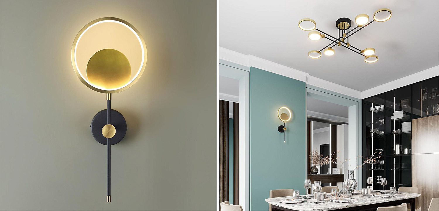 Бра Bendik Gold Ring Wall lamp B Бра Bendik Gold Ring Wall lamp B - Loft-Concept в Омске