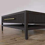 Кофейный стол Primo с двумя ящиками Темный орех варинант исполнения - 4 | Loft Concept в Омске