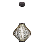 Подвесной светильник с плетеным металлическим каркасом Metal Interweaving варинант исполнения - 1 | Loft Concept в Омске