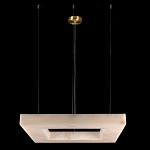 Люстра с квадратным каменным плафоном Calcite Square Light варинант исполнения - 2 | Loft Concept в Омске