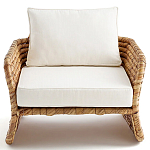 Кресло из плетеного гиацинта Gardner Wicker Armchair варинант исполнения - 2 | Loft Concept в Омске