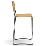 Дизайнерский стул с каркасом из металла с плетеными сиденьем и спинкой GREEN POINT Chair варинант исполнения - 14 | Loft Concept в Омске