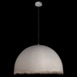 Подвесной светильник в форме купола белого цвета с ажурной бахромой Tactile Line варинант исполнения - 3 | Loft Concept в Омске