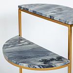 Кофейный столик с подстольем из металла Halves варинант исполнения - 4 | Loft Concept в Омске