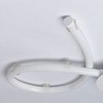 Люстра белого цвета с тремя изогнутыми светодиоидными плафонами Luke Lampco Tracer Lamp варинант исполнения - 8 | Loft Concept в Омске