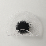 Бра из текстурированного прозрачного стекла с изогнутым краем Textured Glass  варинант исполнения - 4 | Loft Concept в Омске