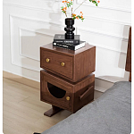 Тумбочка прикроватная с ящиком и дверцей Робот Robot Desk варинант исполнения - 4 | Loft Concept в Омске