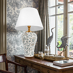 Настольная лампа с цветочной росписью Lamp Flower Painting варинант исполнения - 5 | Loft Concept в Омске