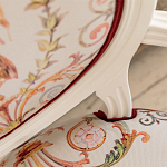 Полукресло из массива бука бежевое с растительным орнаментом Raffael Angel Beige Chair варинант исполнения - 6 | Loft Concept в Омске