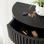 Прикроватный подвесной столик с ящиком черный Bedside Hanging Table варинант исполнения - 3 | Loft Concept в Омске