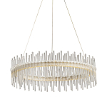 Люстра круглая с прозрачными стеклянными трубками 51 см Nembus варинант исполнения - 1 | Loft Concept в Омске