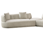 Угловой диван Calypso с поворотным механизмом и пуфом   варинант исполнения - 2 | Loft Concept в Омске