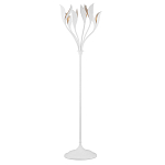Торшер белый с плафонами в виде лепестков Delicate Flower варинант исполнения - 1 | Loft Concept в Омске