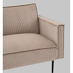 Диван современный вельветовый прямой Worcester Бежевый  варинант исполнения - 3 | Loft Concept в Омске