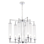 Люстра с 8-ю прозрачными цилиндрическими плафонами Jeanette варинант исполнения - 3 | Loft Concept в Омске