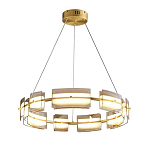 Люстра круглая с янтарными стеклянными плафонами Lighting of Space варинант исполнения - 1 | Loft Concept в Омске