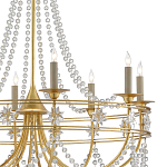 Люстра с декором из прозрачных бусин Glowing Crystals варинант исполнения - 1 | Loft Concept в Омске